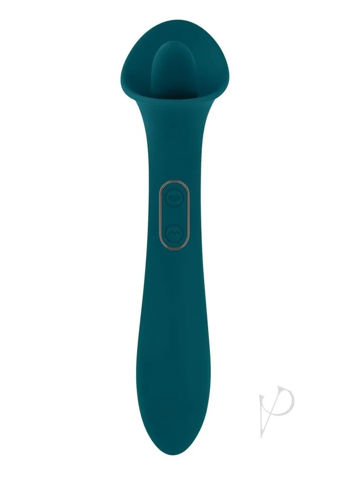 Playboy Female Sex Toys Playboy True Indulgence Rechargeable Silicone Vibrator Teal