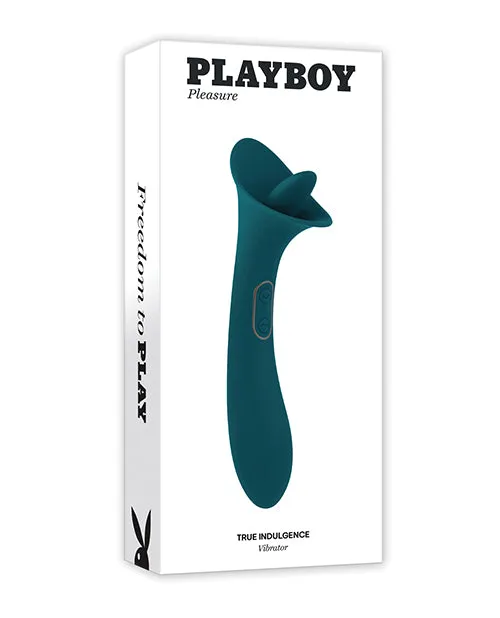 Playboy Female Sex Toys Playboy True Indulgence Rechargeable Silicone Vibrator Teal