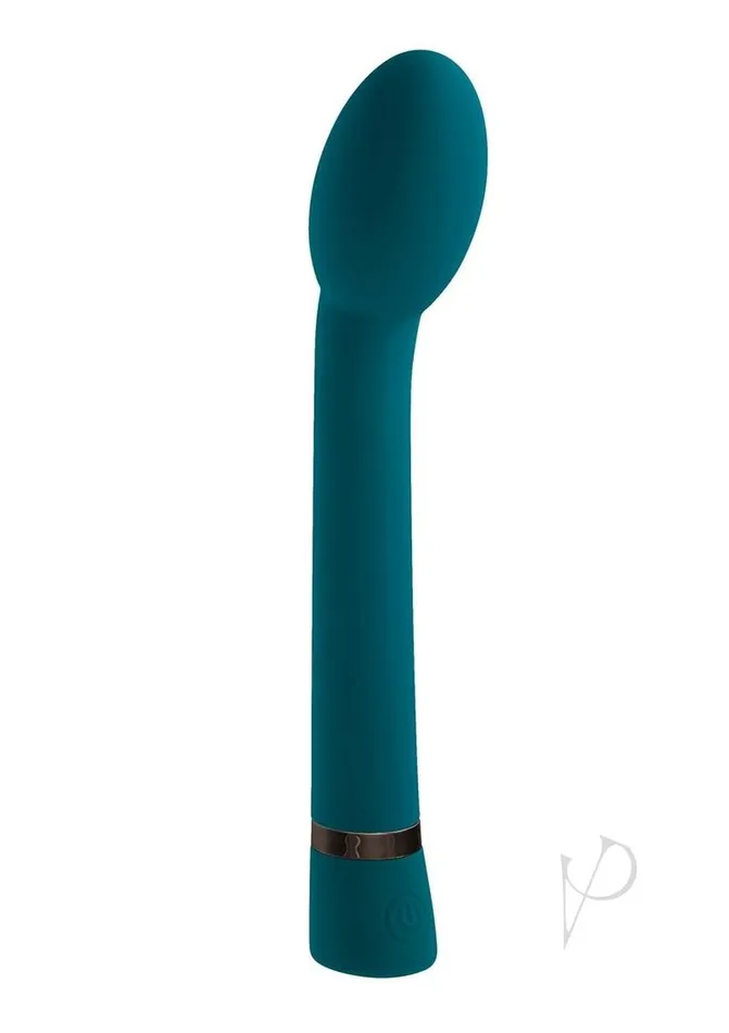 Playboy Playboy On The Spot Rechargeable Silicone GSpot Vibrator Teal Female Sex Toys