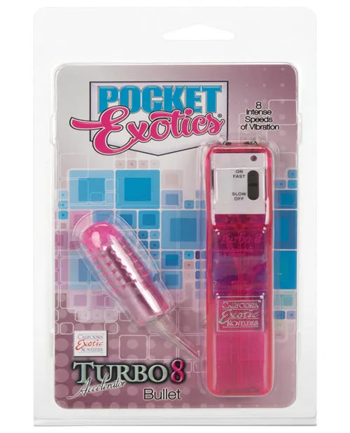 Pocket Exotics Female Sex Toys Pocket Exotics Turbo 8 Accelerator Single Bullet with Wired Remote Control Pink Pocket Exotics Female Sex Toys Pocket Exotics Turbo 8 Accelerator Single Bullet with Wired Remote Control Pink