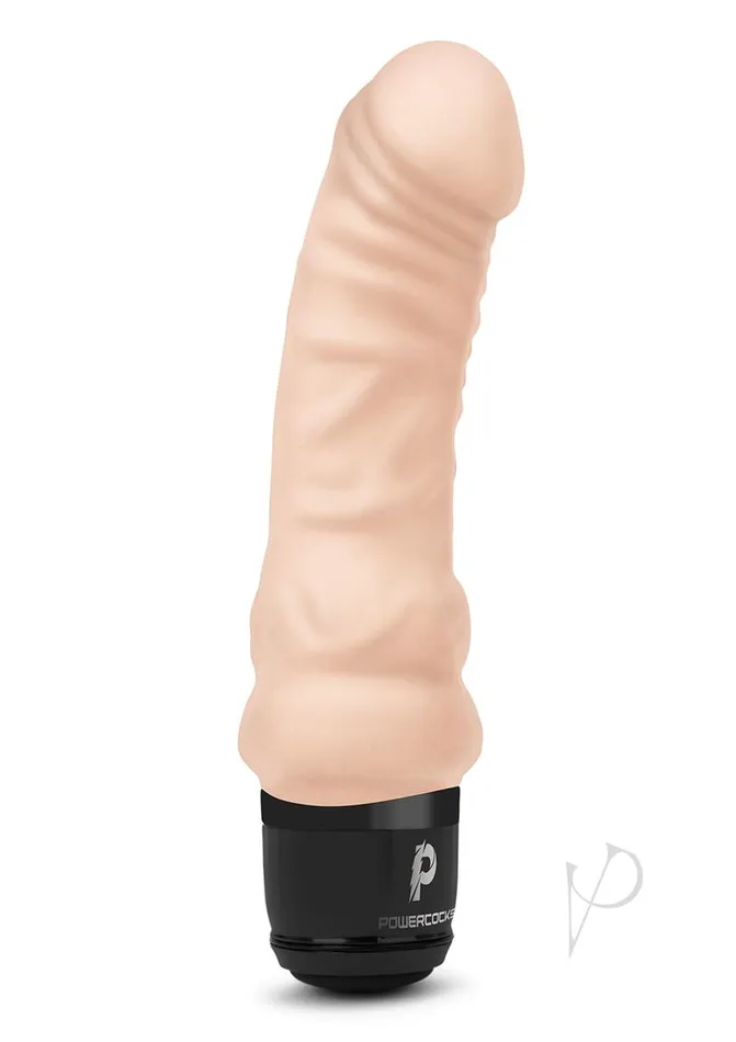 Powercocks Silicone Rechargeable Realistic Vibrator 6in Vanilla Powercocks Female Sex Toys Powercocks Silicone Rechargeable Realistic Vibrator 6in Vanilla Powercocks Female Sex Toys