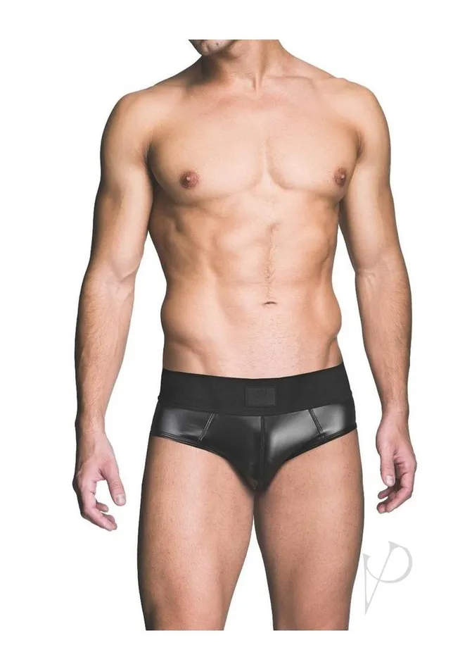 Prowler Red Anal Prowler RED Wetlook AssLess Brief Medium Black Prowler Red Anal Prowler RED Wetlook AssLess Brief Medium Black