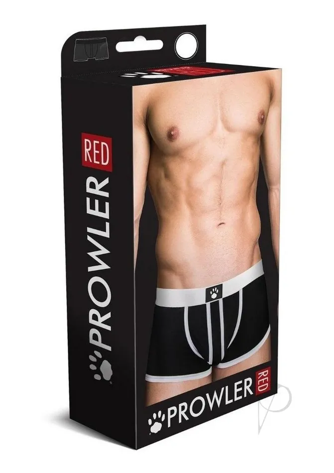 Prowler RED AssLess Trunk Small WhiteBlack Prowler Red Anal
