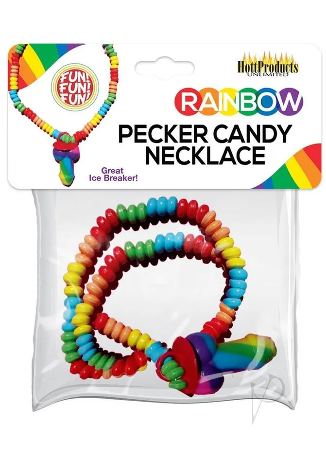 Rainbow Dildos Rainbow Pecker Candy Necklace
