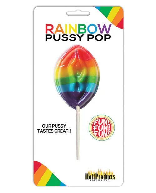 Rainbow Pussy Pops Candy Fruity Flavor Rainbow Female Sex Toys