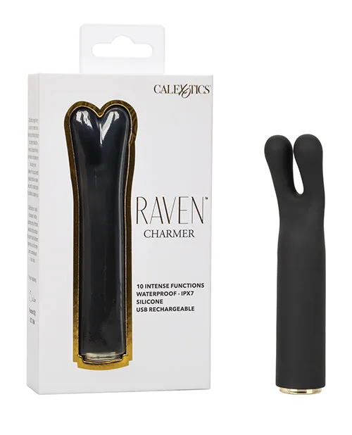 Raven Charmer Rechargeable Silicone Bullet Black Raven Female Sex Toys