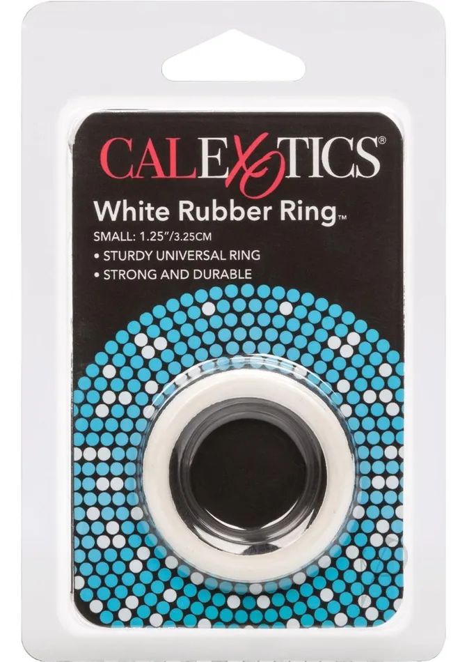 Rings Male Sex Toys White Rubber Cock Ring Small White