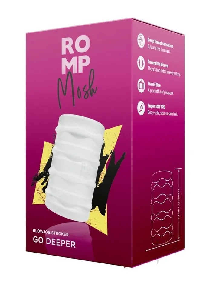 Romp Romp Mosh Textured Stroker Clear Male Sex Toys