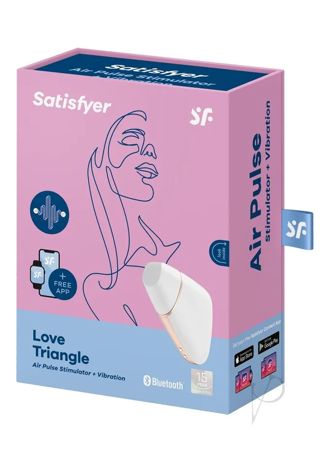 Satisfyer Female Sex Toys Satisfyer Love Triangle Rechargeable Silicone Clitoral Stimulator White Satisfyer Female Sex Toys Satisfyer Love Triangle Rechargeable Silicone Clitoral Stimulator White