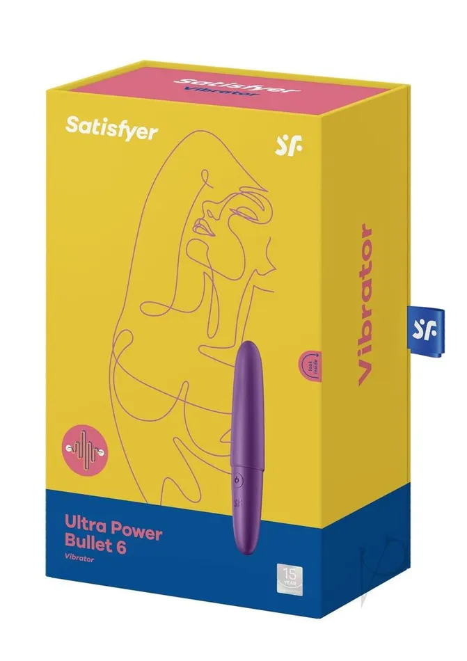 Satisfyer Ultra Power Bullet 6 Rechargeable Silicone Bullet Vibrator Purple Satisfyer Vibrators Satisfyer Ultra Power Bullet 6 Rechargeable Silicone Bullet Vibrator Purple Satisfyer Vibrators