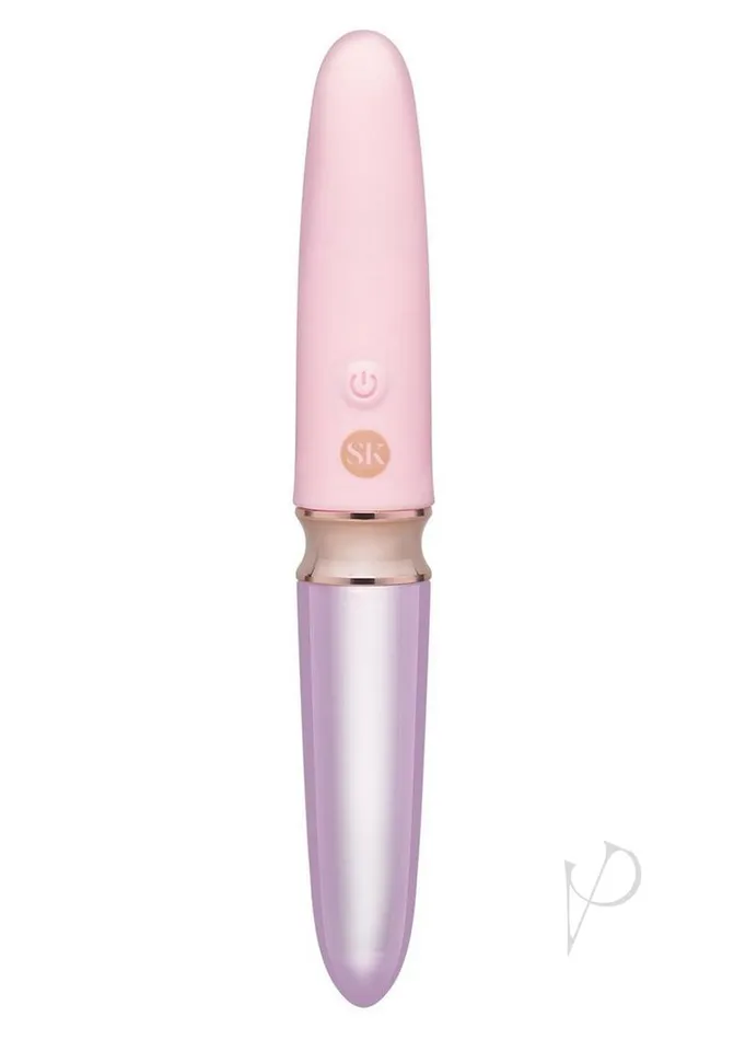 Secret Kisses Glass Lipstick Rechargeable Silicone Dual End Vibrator PinkClear Secret Kisses Vibrators Secret Kisses Glass Lipstick Rechargeable Silicone Dual End Vibrator PinkClear Secret Kisses Vibrators