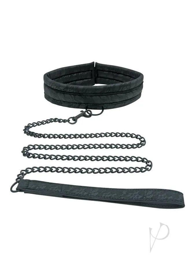 Sincerely Lace Adjustable Collar and Leash Set Black Sincerely Anal Sincerely Lace Adjustable Collar and Leash Set Black Sincerely Anal