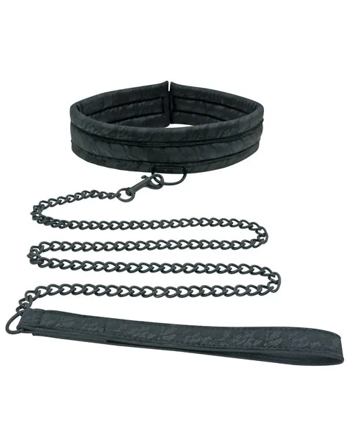 Sincerely Lace Adjustable Collar and Leash Set Black Sincerely Anal Sincerely Lace Adjustable Collar and Leash Set Black Sincerely Anal