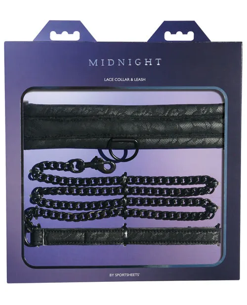 Sincerely Lace Adjustable Collar and Leash Set Black Sincerely Anal Sincerely Lace Adjustable Collar and Leash Set Black Sincerely Anal