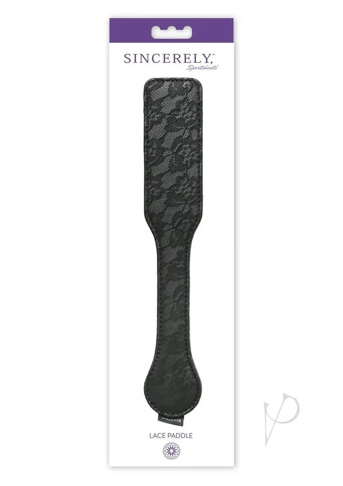 Sincerely Lace Paddle 12in Black Sincerely Anal