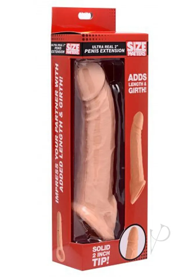 Size Matters Penis Extender Sleeve Realistic 2in Vanilla Size Matters Male Sex Toys Size Matters Penis Extender Sleeve Realistic 2in Vanilla Size Matters Male Sex Toys