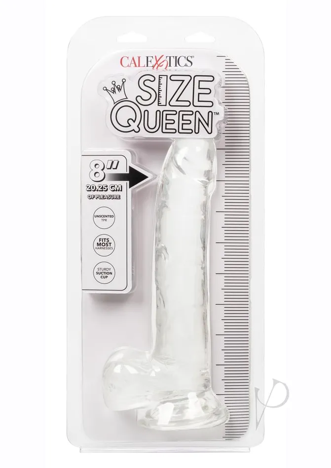 Size Queen Dildo 8in Clear Size Queen Dildos