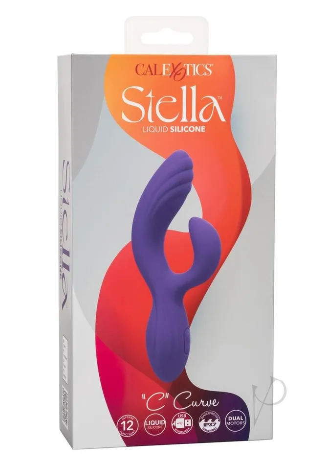 Stella Liquid Silicone C Curve Rechargeable GSpot Vibrator Purple Stella Vibrators Stella Liquid Silicone C Curve Rechargeable GSpot Vibrator Purple Stella Vibrators
