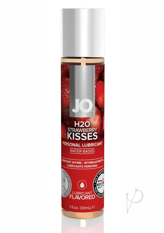 System Jo Lubricants JO H2O Water Based Flavored Lubricant Strawberry Kisses 1oz System Jo Lubricants JO H2O Water Based Flavored Lubricant Strawberry Kisses 1oz