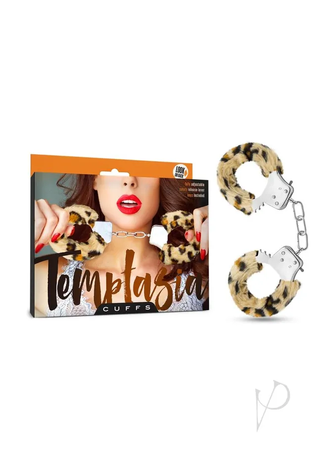 Temptasia Couples Temptasia Faux Fur Cuffs Leopard