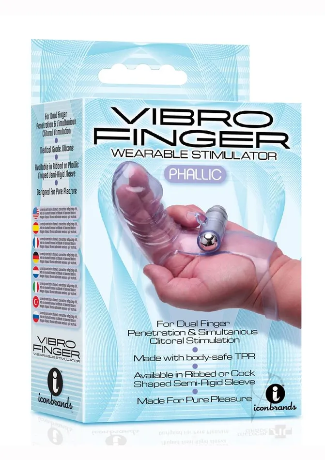 The 9s Vibrators The 9s VibroFinger Massager Purple