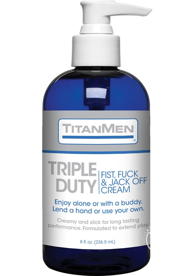 Titan Men Vibrators TitanMen Triple Duty Fist Fuck and Jack Off Cream 8oz