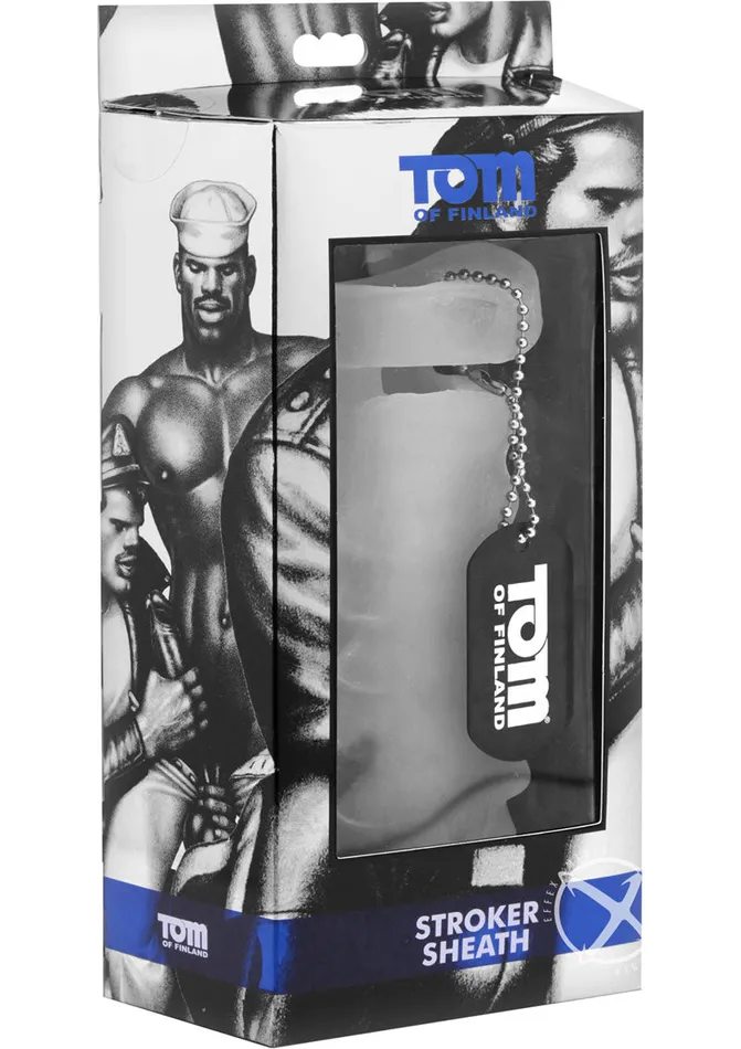Tom Of Finland Stroker Sheath Clear Tom Of Finland Male Sex Toys