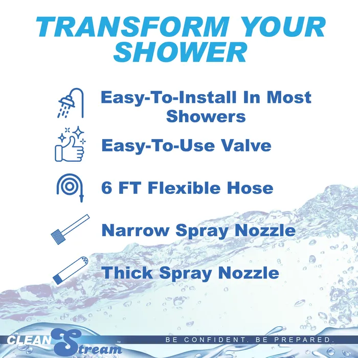 Vibrators CleanStream CleanStream Shower Enema System