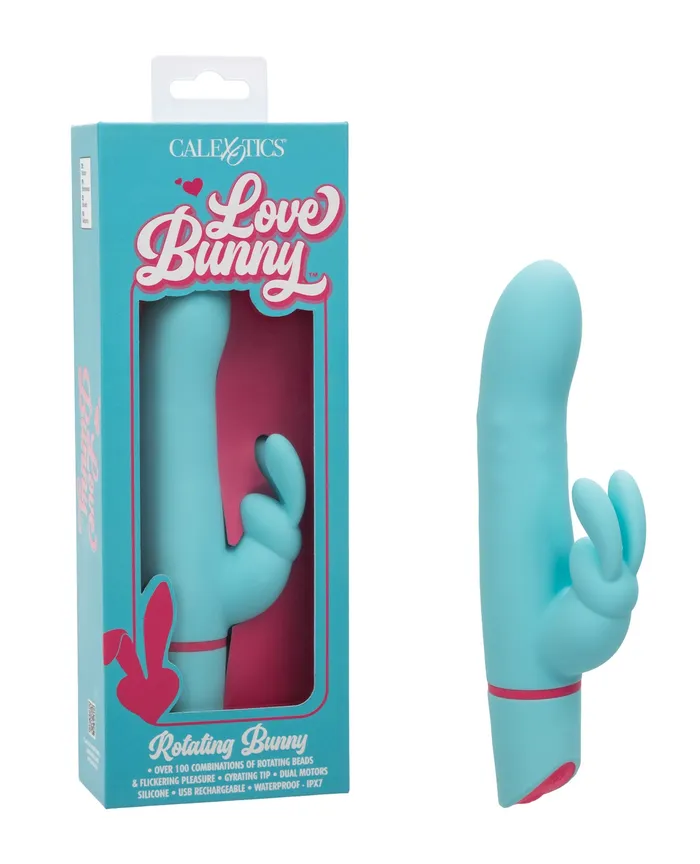 Vibrators Love Bunny Love Bunny Rotating Bunny Rechargeable Silicone Rabbit Vibrator BluePink Vibrators Love Bunny Love Bunny Rotating Bunny Rechargeable Silicone Rabbit Vibrator BluePink