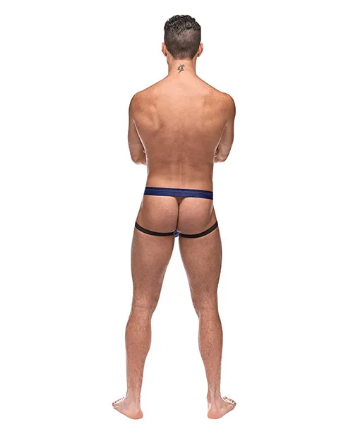 Vibrators Male Power Diamond Mesh Jock Ring Blue SM Vibrators Male Power Diamond Mesh Jock Ring Blue SM