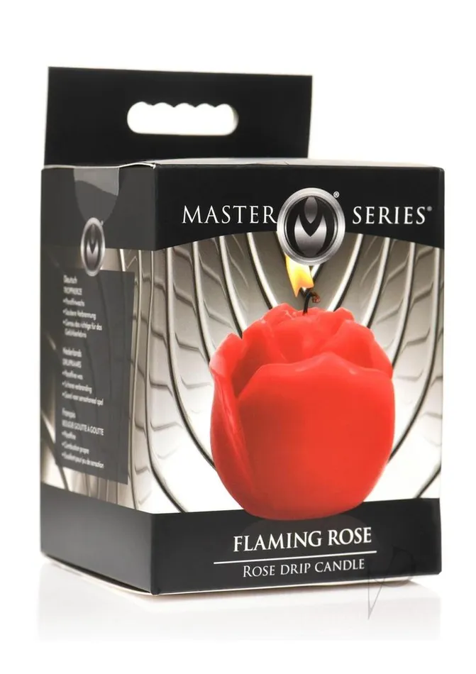 Vibrators Master Series Master Series Flaming Rose Rose Drip Candle Red