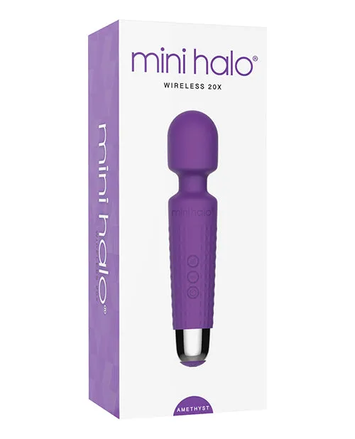 Vibrators Mini Halo Mini Halo Wireless 20x Wand Amethyst Vibrators Mini Halo Mini Halo Wireless 20x Wand Amethyst