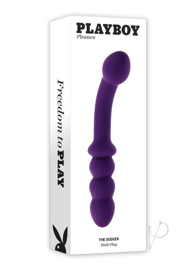 Vibrators Playboy Playboy The Seeker Rechargeable Silicone Dual Vibrator Purple Vibrators Playboy Playboy The Seeker Rechargeable Silicone Dual Vibrator Purple