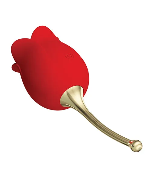 Vibrators Pretty Love Pretty Love Licking Rose Lover Dual Ended Rose Vibrators Pretty Love Pretty Love Licking Rose Lover Dual Ended Rose