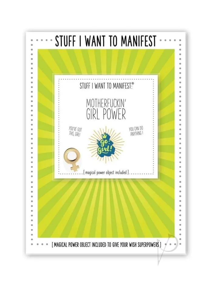 Warm Human Male Sex Toys Warm Human Manifest Greeting Card Girl Power