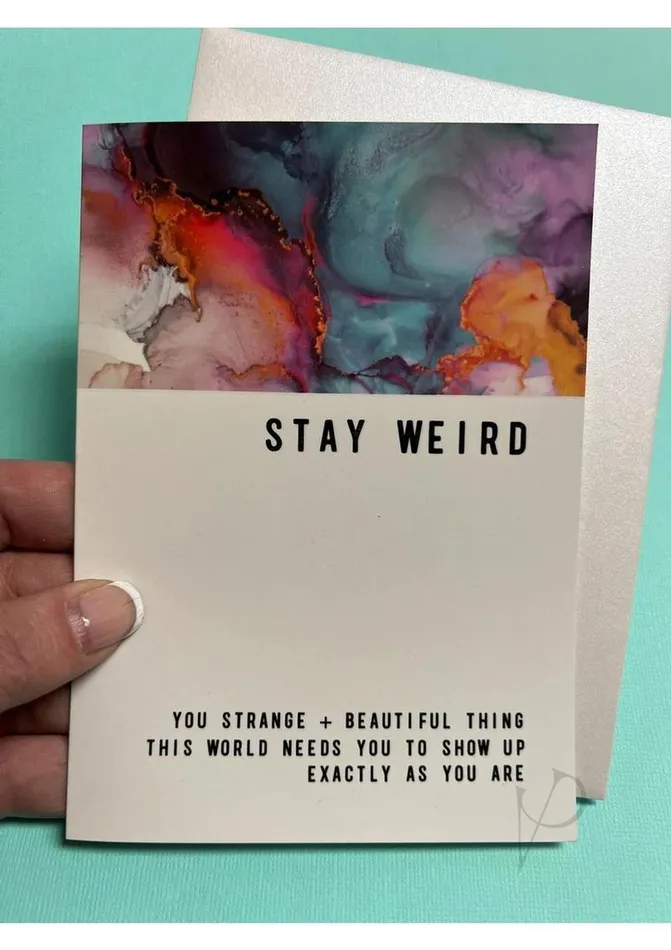 Warm Human Vibrators Warm Human Stay Weird Greeting Card Warm Human Vibrators Warm Human Stay Weird Greeting Card