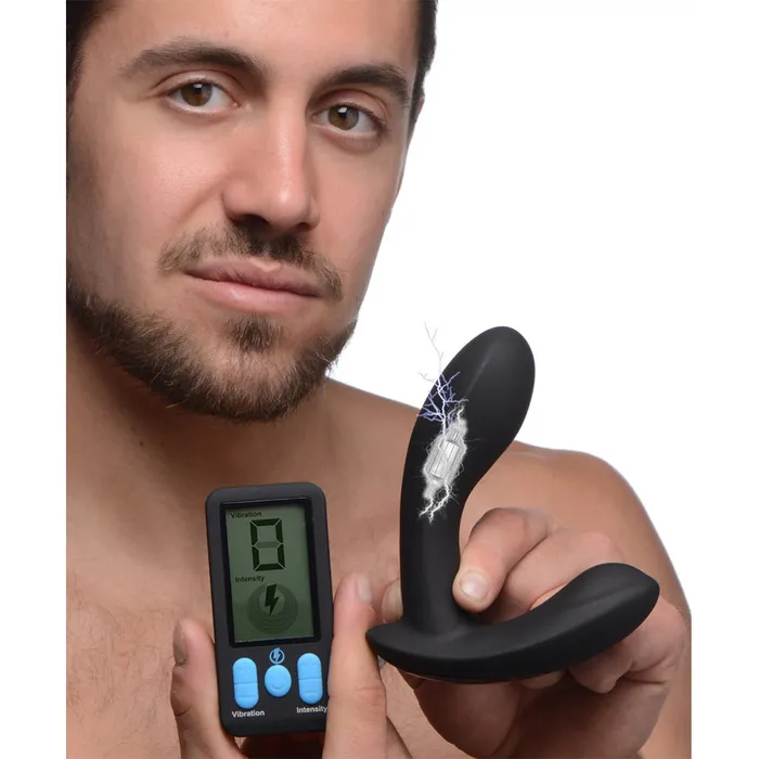 Zeus Electrosex Male Sex Toys EStim Pro Silicone Vibrating Prostate Massager with Remote Control Zeus Electrosex Male Sex Toys EStim Pro Silicone Vibrating Prostate Massager with Remote Control