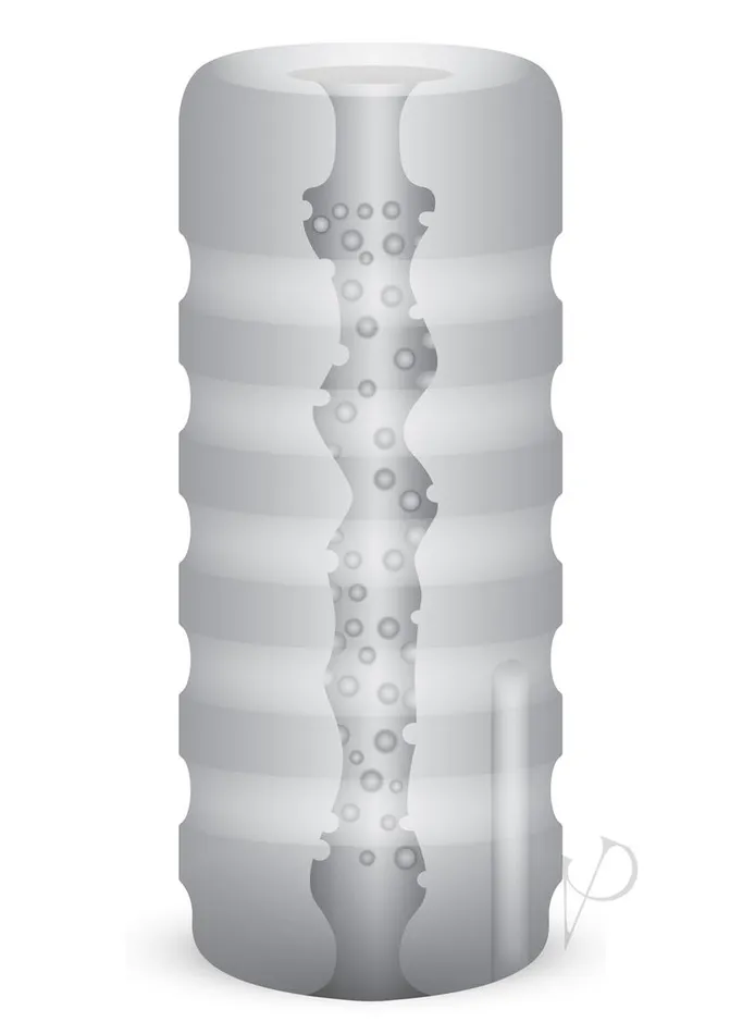 Zolo ZOLO The Girlfriend Stroker Squeezable Vibrating Masturbator with Bullet Clear Male Sex Toys