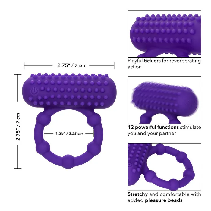 5 Bead Maximus Rechargeable Cock Ring California Exotic Male Sex Toys