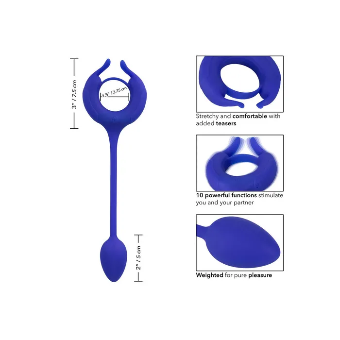 Admiral Weighted Cock Ring and Egg California Exotic Male Sex Toys