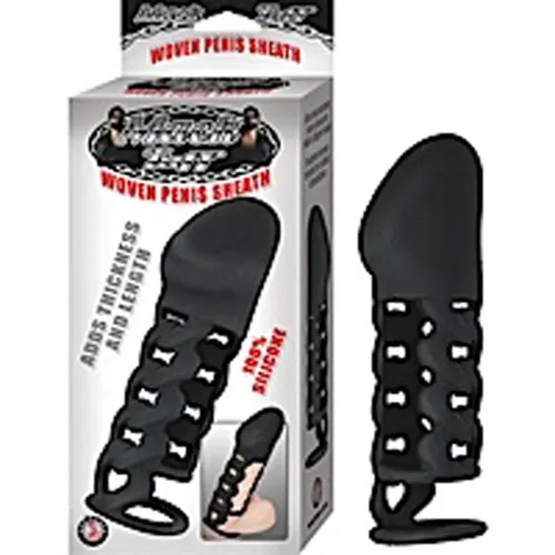 Anal Mack Tuff Woven Penis Sheath Black Nasstoys