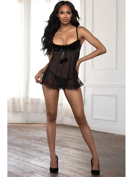 Anal Seven Til Midnight Baby Dolls STM11185BlackL H