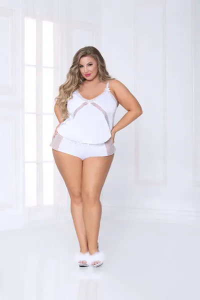 Anal Seven Til Midnight Smooth Operator Cami Set STM11003X White X2X H