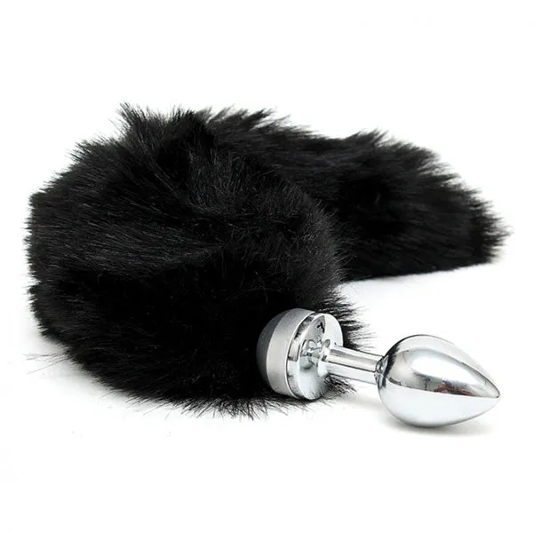Anal Small Butt Plug With Black Tail Rimba