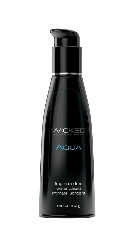 Aqua WaterBased Lubricant 4 Fl Oz Wicked Sensual Care Lubricants