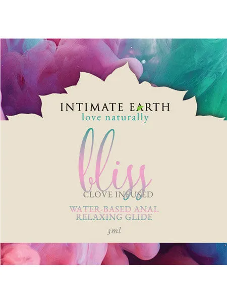 Bliss Anal Relaxing Water Based Glide 3ml Foil Intimate Earth Anal