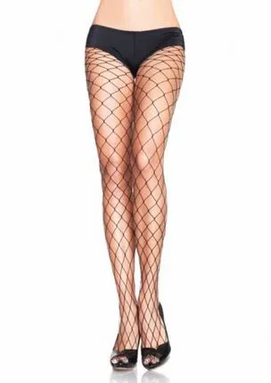 Bodystockings Playsuits Leg Avenue Fence Net Pantyhose One Size Black