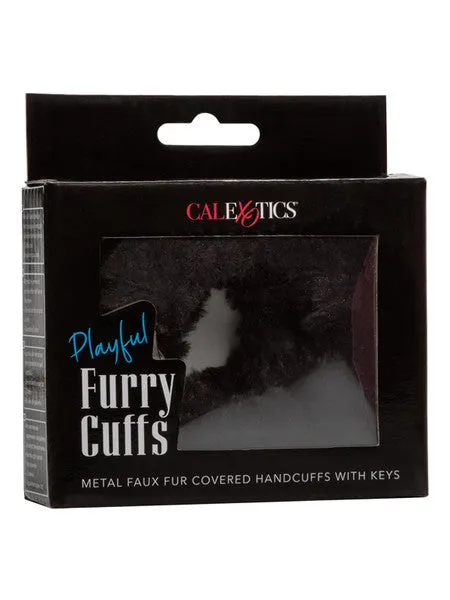 CalExotics Anal Playful Furry Cuffs Black CalExotics Anal Playful Furry Cuffs Black