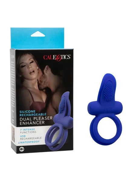 CalExotics Female Sex Toys Silicone Rechargeable Dual Pleaser Enhancer