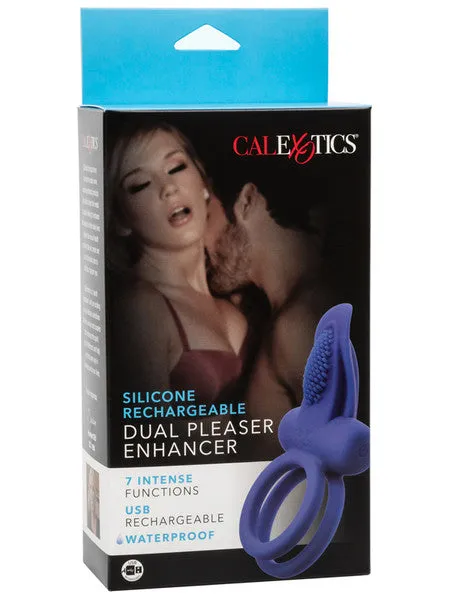 CalExotics Female Sex Toys Silicone Rechargeable Dual Pleaser Enhancer